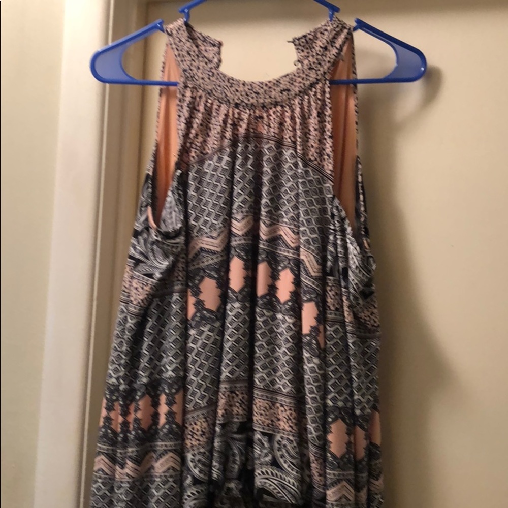 Multicolor off shoulder dress